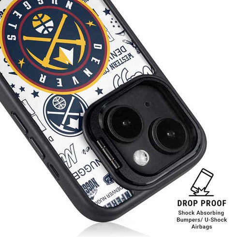 NBA Denver Nuggets Historic Blast iPhone 15 Kickstand Case